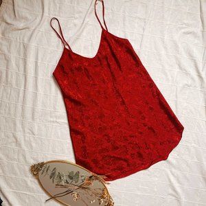 Vintage Cherub Red Slip Dress